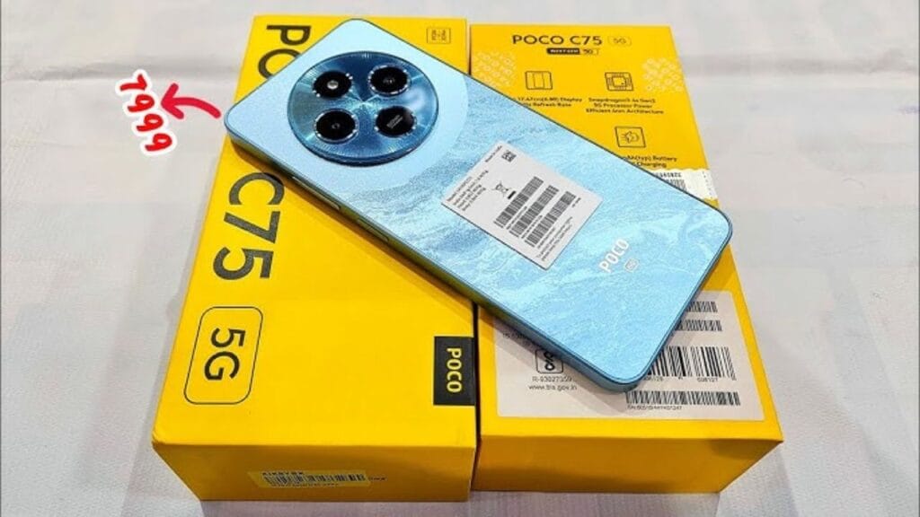 POCO C75 5G भारत में ₹7,999 में लॉन्च हुआ। इसमें 6.88 इंच डिस्प्ले, 50MP कैमरा, 5,160mAh बैटरी और 5G सपोर्ट है। जानें इसकी पूरी डिटेल।